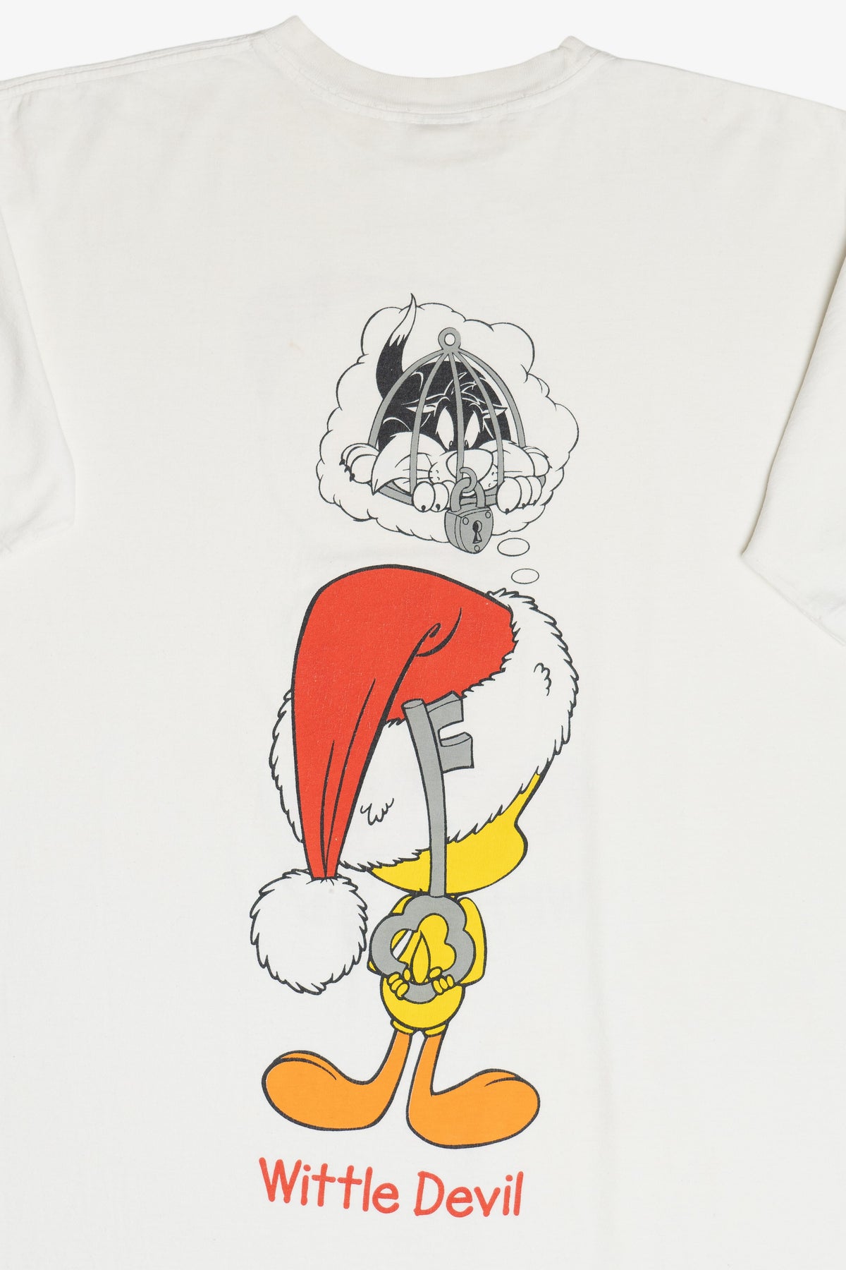 Vintage Tweety Bird "Wittle Angel" Devil" Extra Long Sleep T-Shirt (1990s)