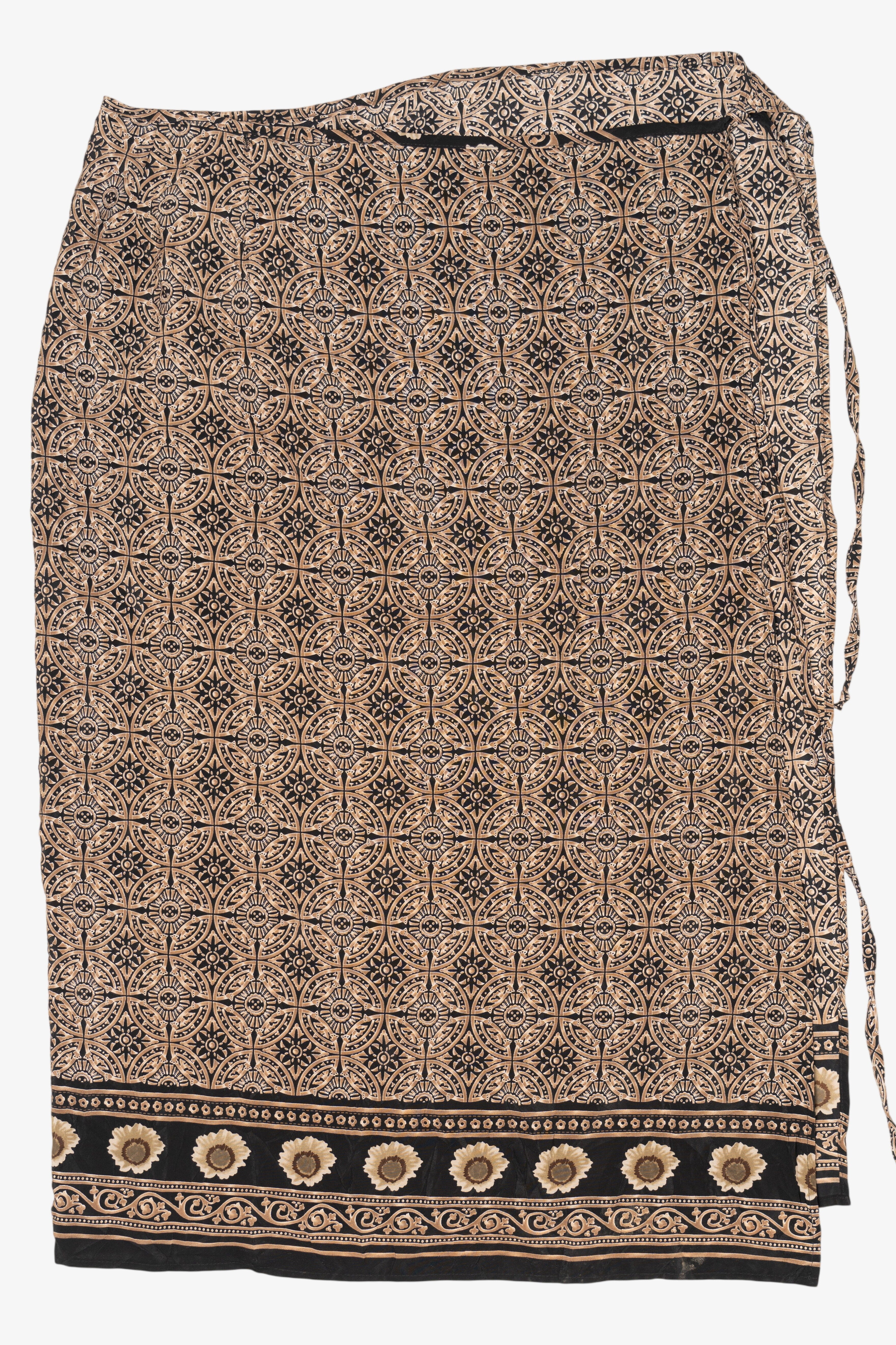 Vintage Jonathan Martin Geometric Wrap Around Maxi Skirt (1990s)