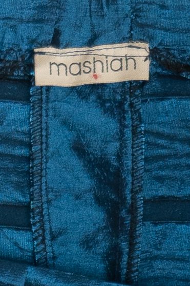 Vintage Mashiah Iridescent Peplum Hem Maxi Skirt Bottom (2000s)