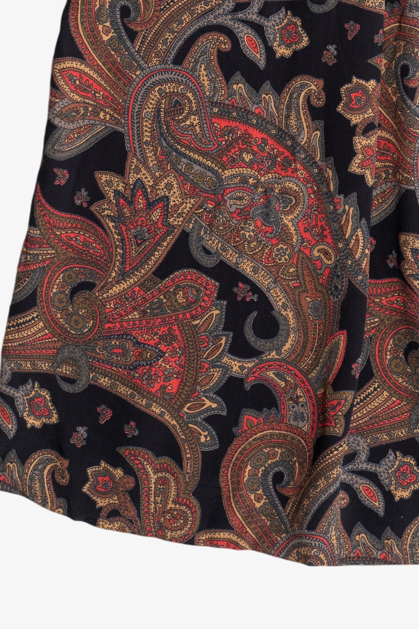 Vintage Paisley Maxi Skirt (1980s)