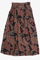 Vintage Paisley Maxi Skirt (1980s)