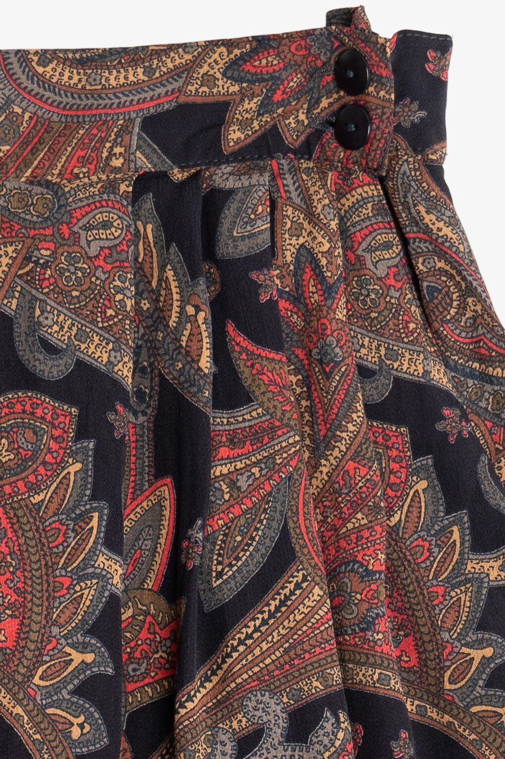 Vintage Paisley Maxi Skirt (1980s)