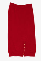 Vintage Red Priscilla Midi Pencil Skirt (1980s)