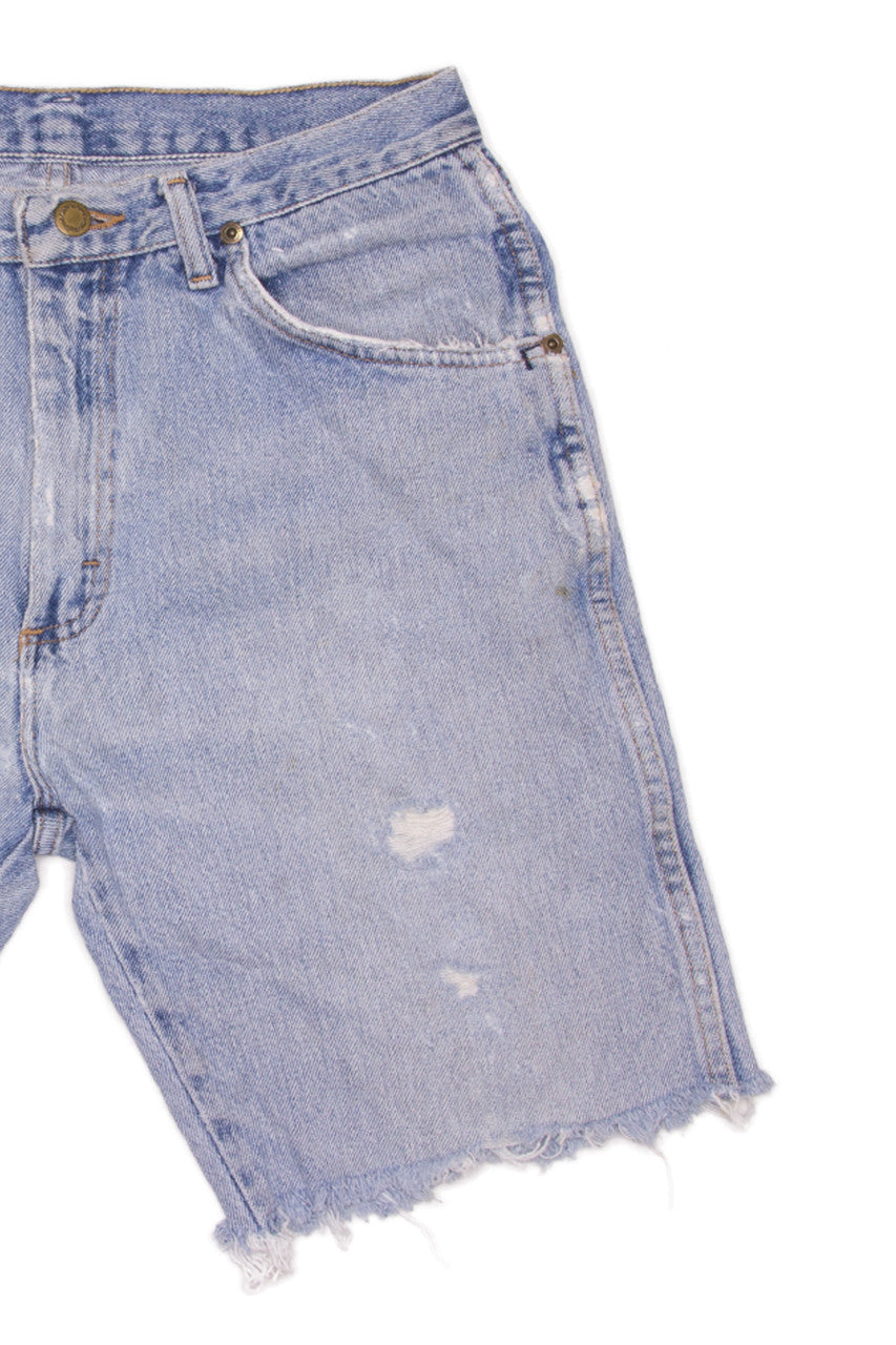 Wrangler Light Wash Cut Off Shorts