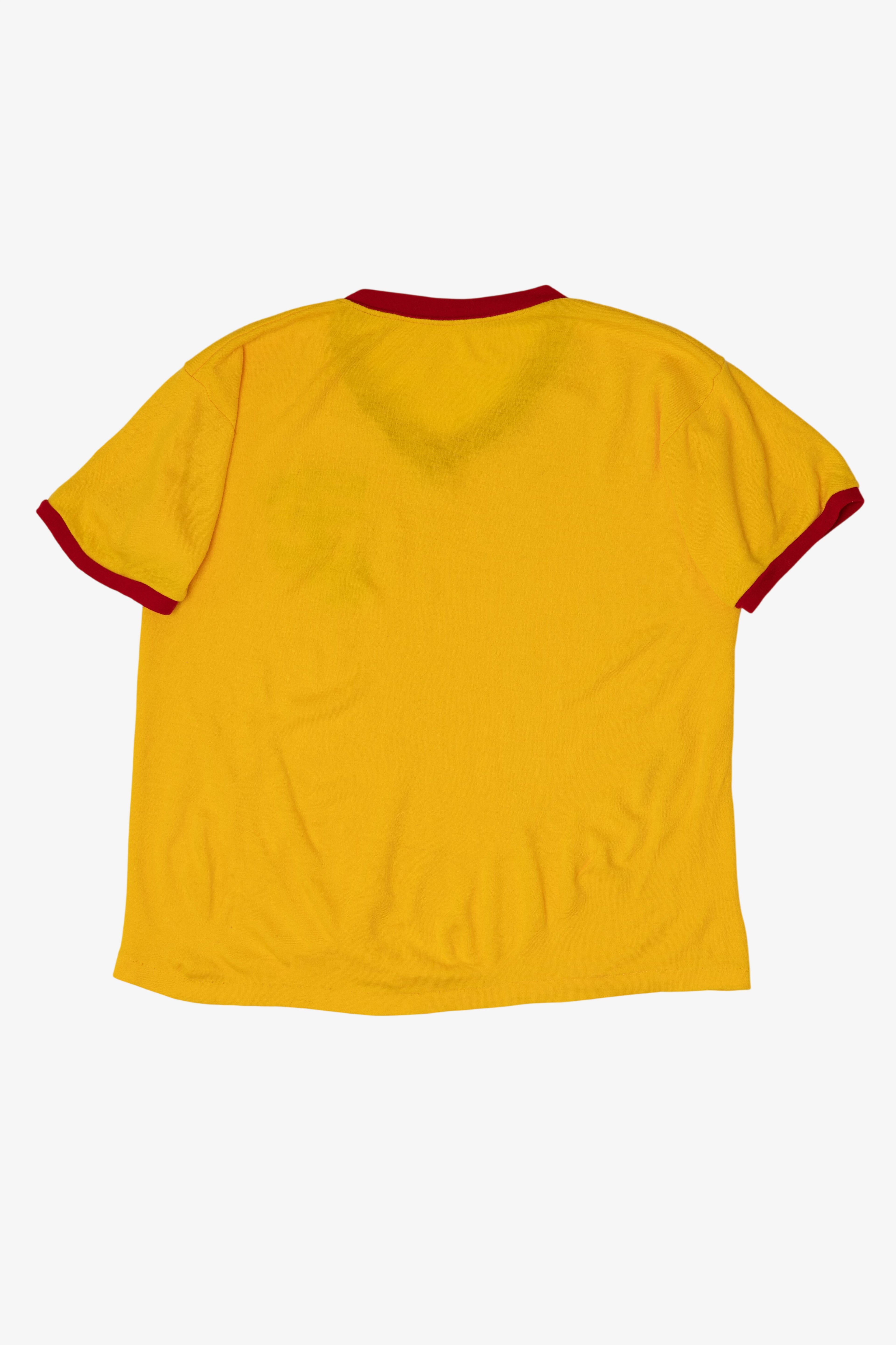 Vintage Yellow Republic Of Korea Marine Corp Ringer T-Shirt (1980s)