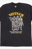 Vintage Vietnam Soldiers "Its One Thing To Say It" Black T-Shirt (1990s)