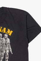Vintage Vietnam Soldiers "Its One Thing To Say It" Black T-Shirt (1990s)