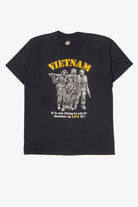 Vintage Vietnam Soldiers "Its One Thing To Say It" Black T-Shirt (1990s)