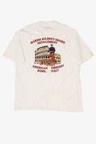 Vintage Marine Security Guard Detachment American Embassy Rome Italy T-Shirt (1990s)