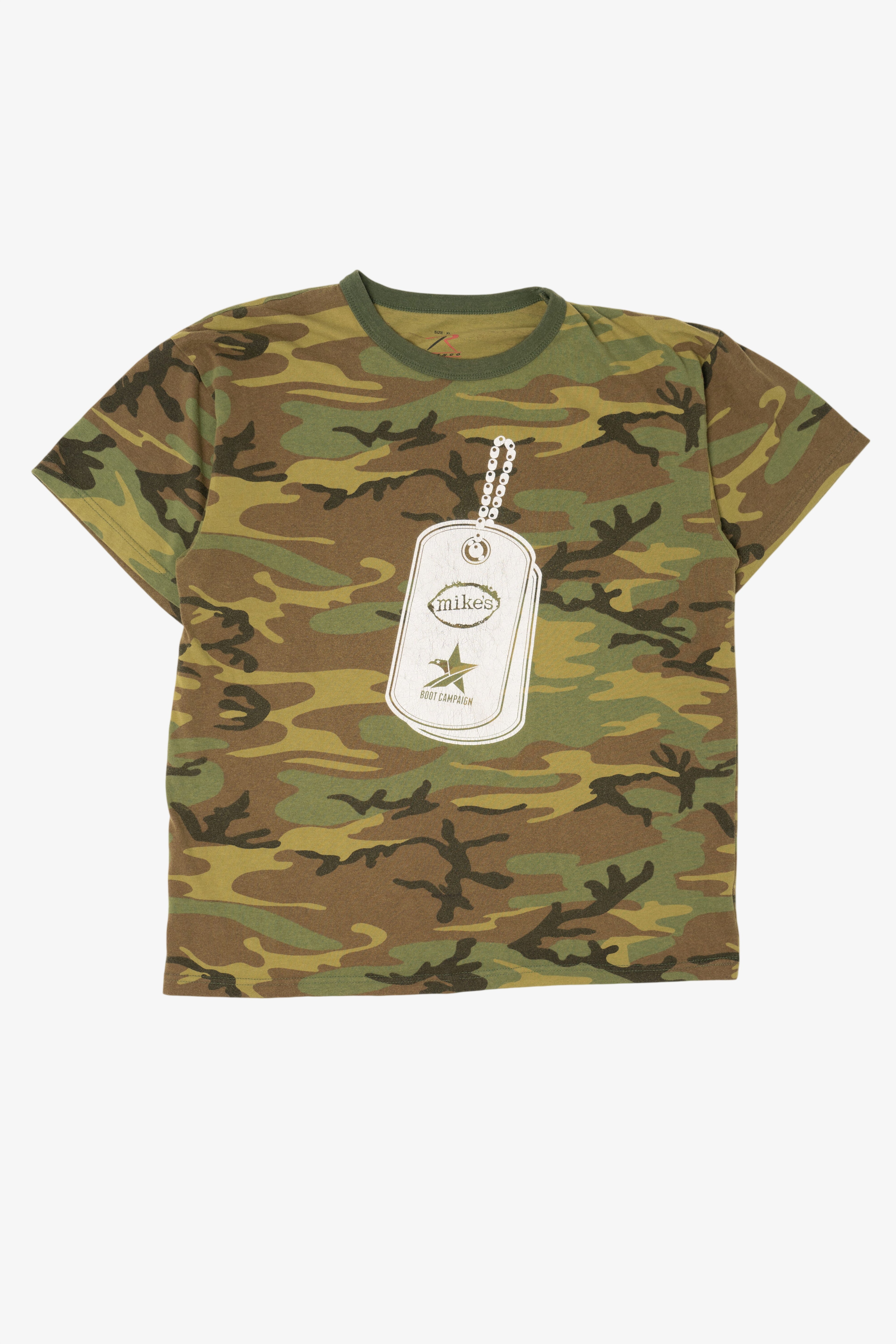 Army Green Mike's Boot Camp Camouflage T-Shirt (2000s)