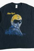 Vintage "Blue Angels" "Diamond Loop" Blackbird Front/Back Print US Air Force T-Shirt (1990s)