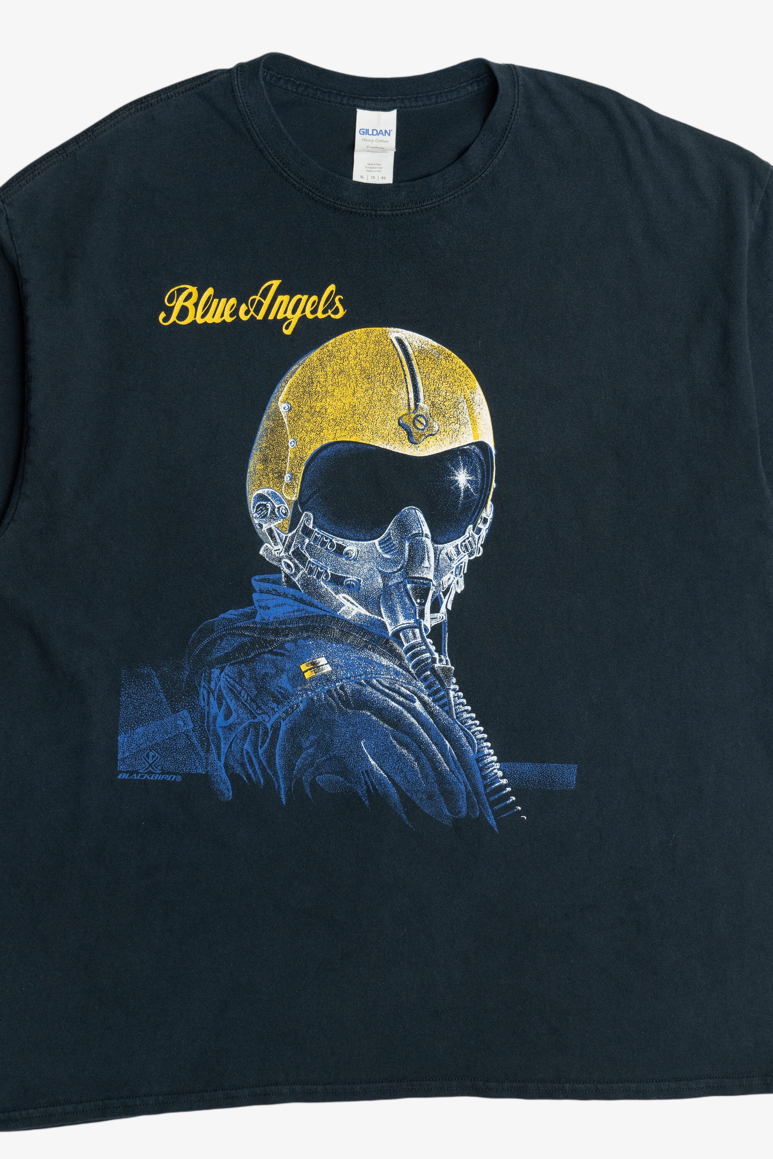Vintage "Blue Angels" "Diamond Loop" Blackbird Front/Back Print US Air Force T-Shirt (1990s)
