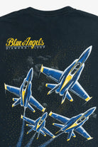 Vintage "Blue Angels" "Diamond Loop" Blackbird Front/Back Print US Air Force T-Shirt (1990s)