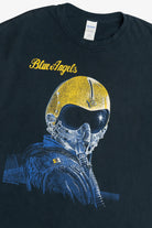 Vintage "Blue Angels" "Diamond Loop" Blackbird Front/Back Print US Air Force T-Shirt (1990s)