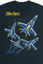 Vintage "Blue Angels" "Diamond Loop" Blackbird Front/Back Print US Air Force T-Shirt (1990s)