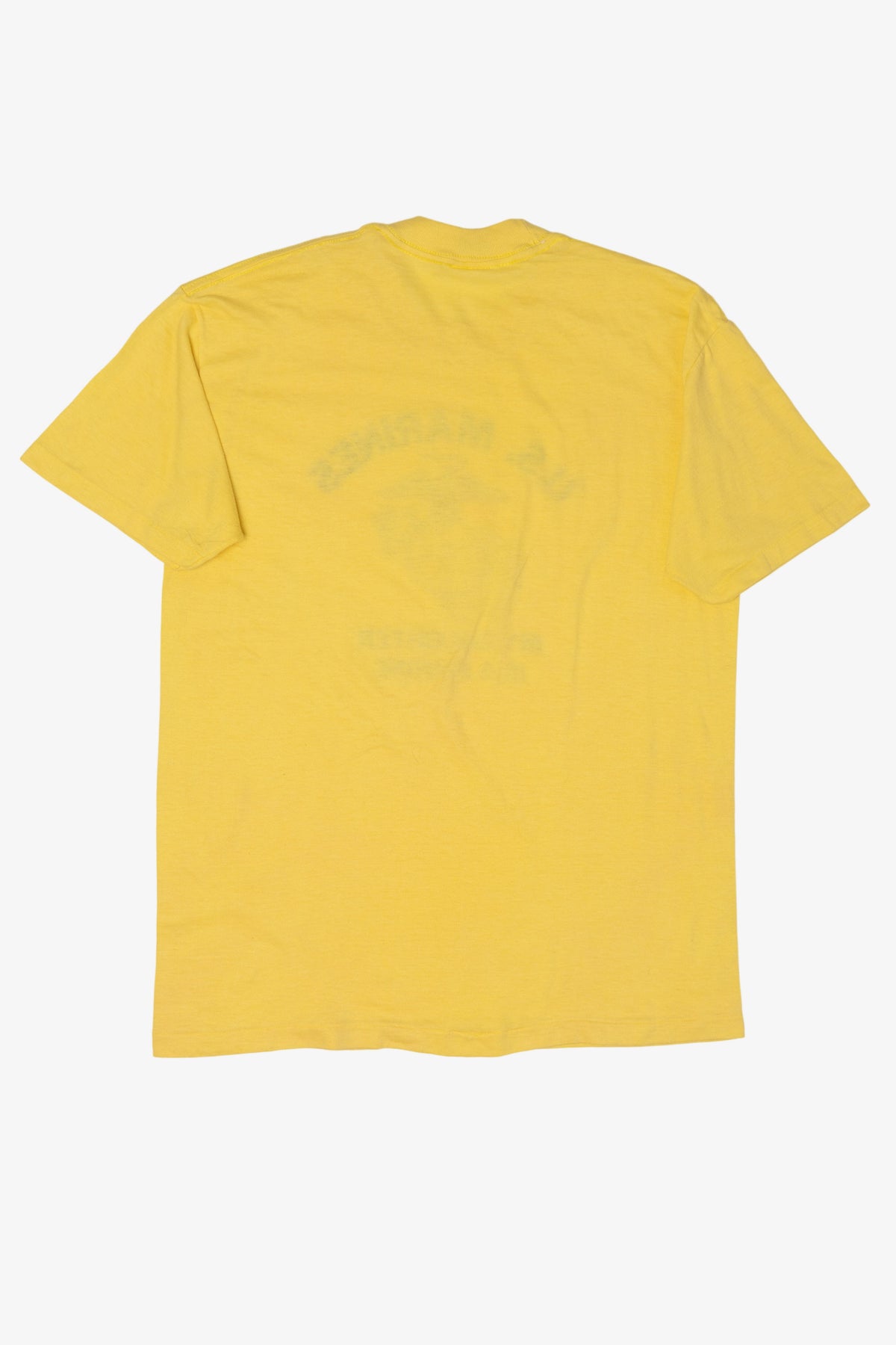 Vintage Yellow U.S Marines "My Daughter Is A Marine" Single Stitch T-Shirt (1980s)
