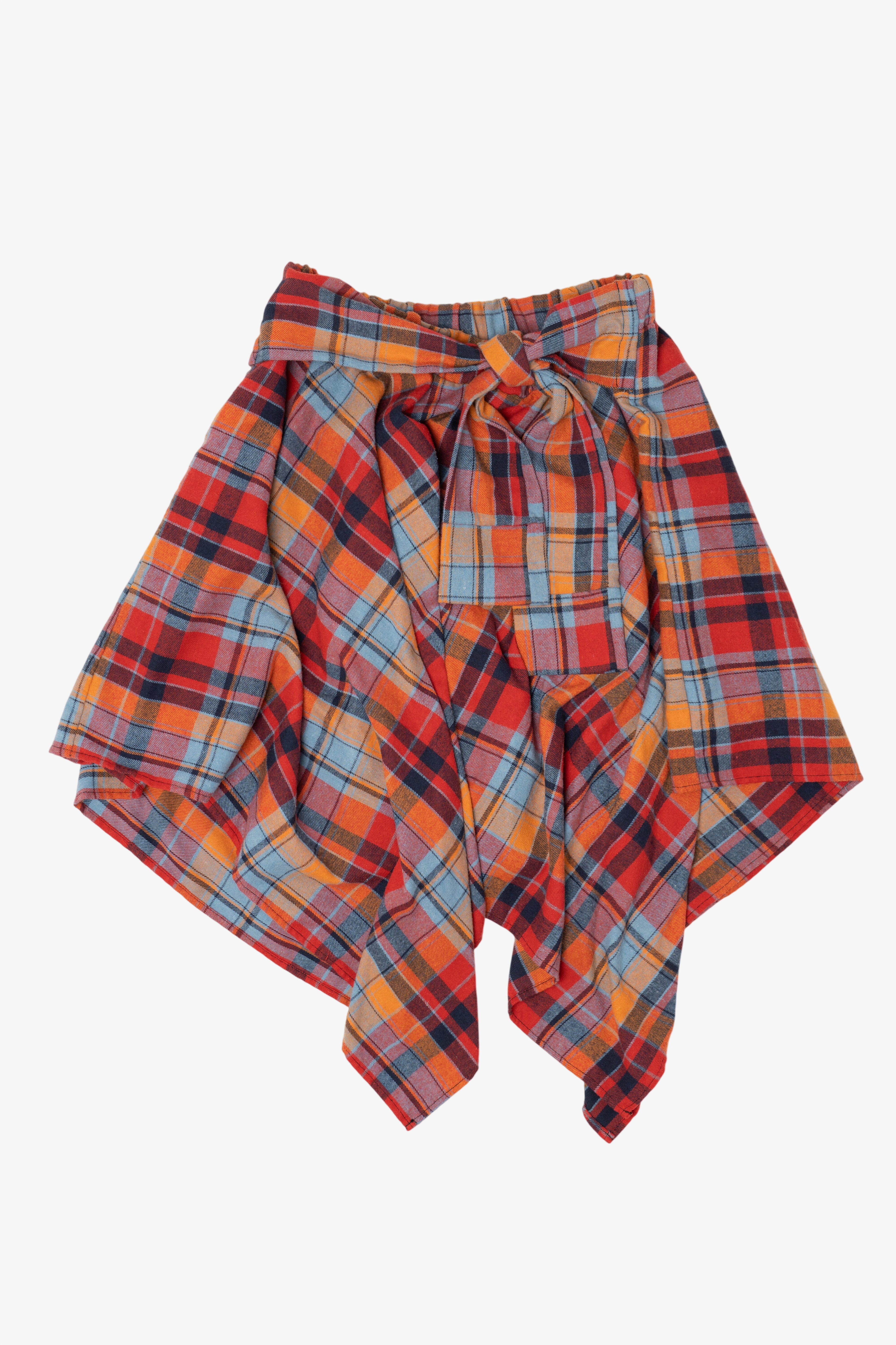 Vintage Colorful Plaid Mini Skirt (1990s)
