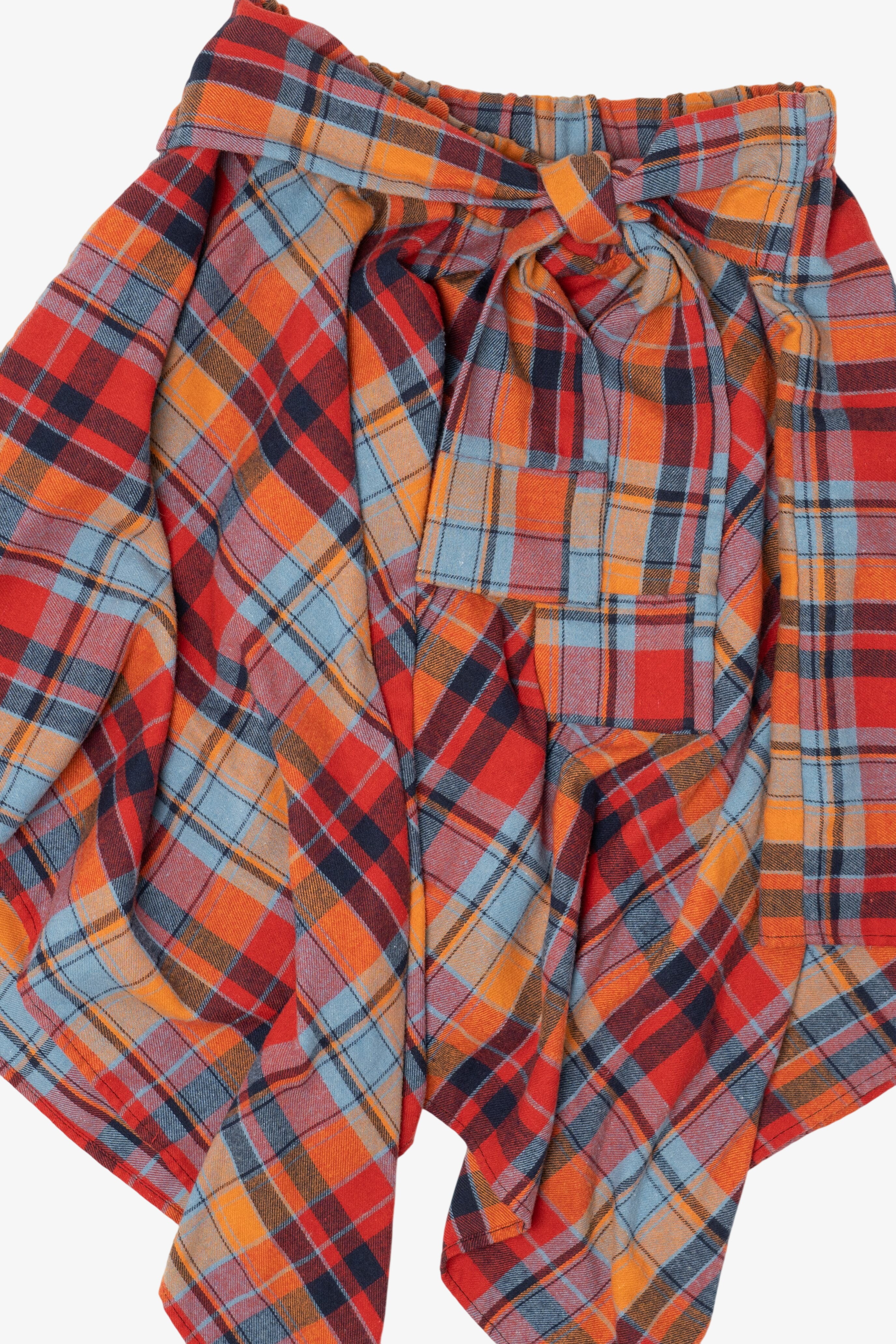 Vintage Colorful Plaid Mini Skirt (1990s)
