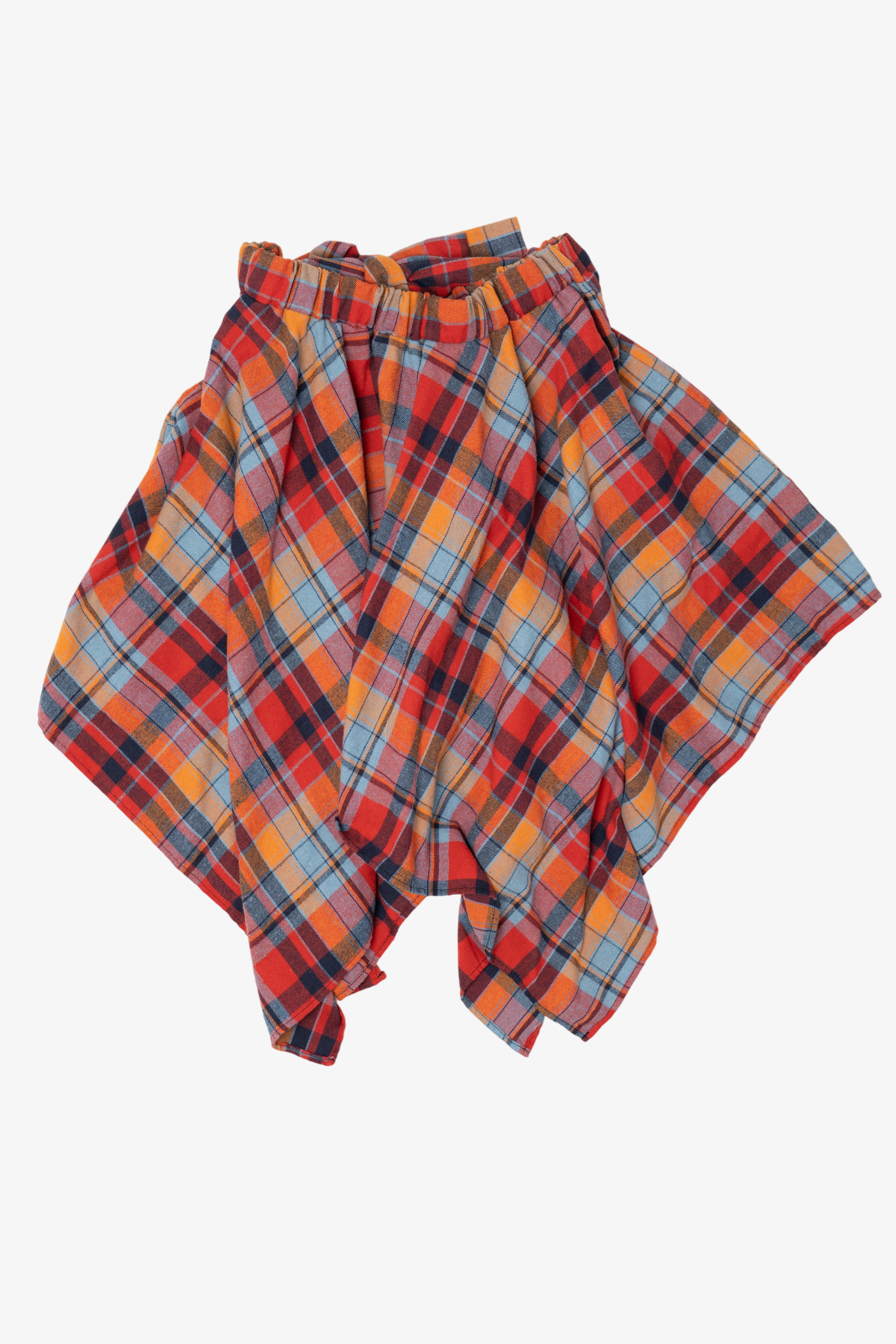 Vintage Colorful Plaid Mini Skirt (1990s)