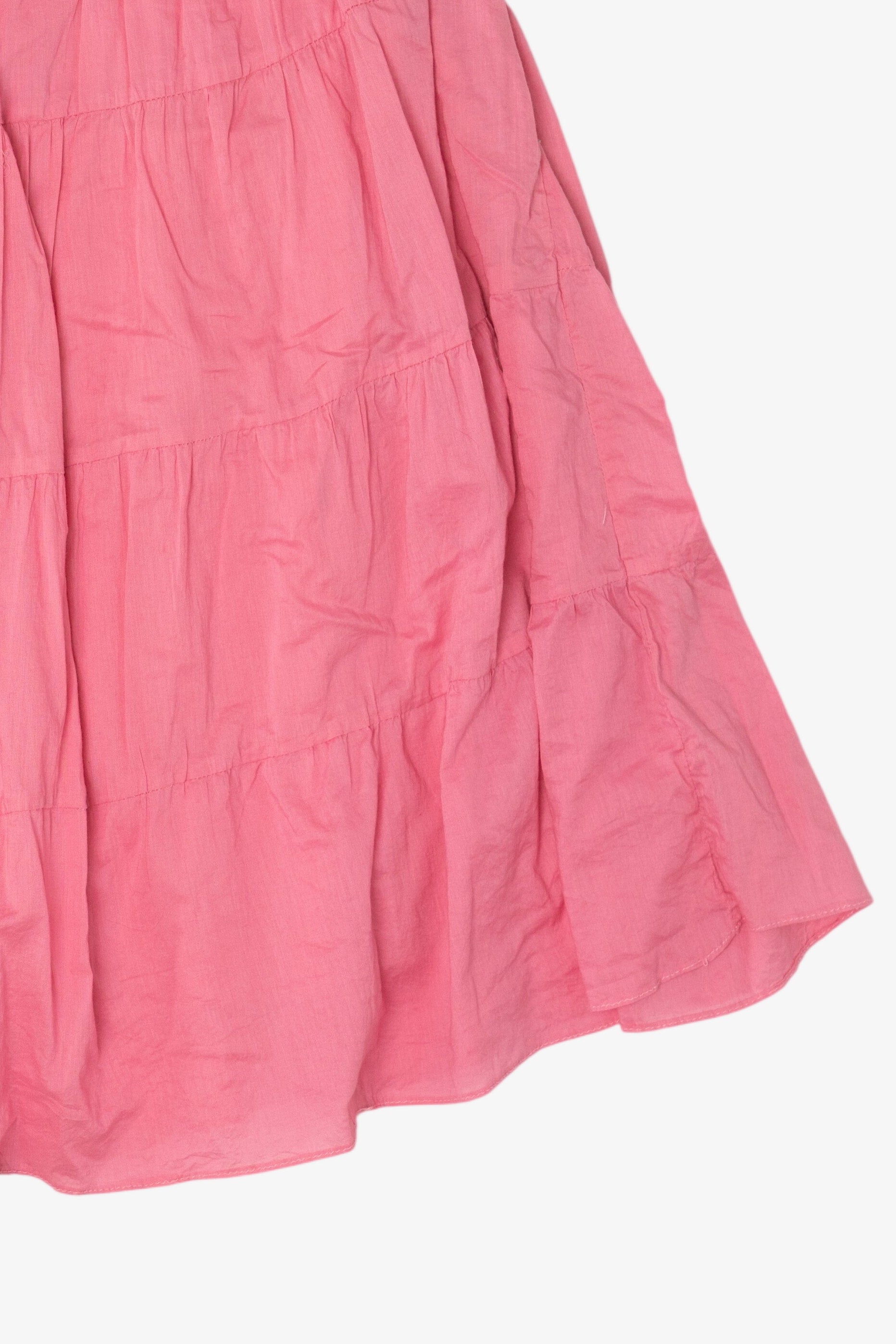 Vintage Pink Angie Tiered Embroidered Skirt (2000s)