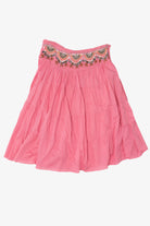 Vintage Pink Angie Tiered Embroidered Skirt (2000s)