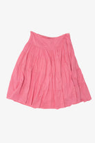 Vintage Pink Angie Tiered Embroidered Skirt (2000s)