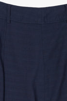 Vintage Navy Blue Pleated Mini Skirt (1990s)