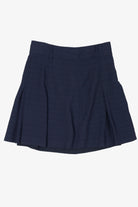 Vintage Navy Blue Pleated Mini Skirt (1990s)