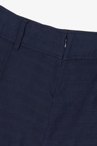 Vintage Navy Blue Pleated Mini Skirt (1990s)
