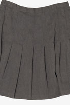 Vintage Dark Gray Briggs Pleated Mini Skirt (1990s)
