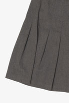 Vintage Dark Gray Briggs Pleated Mini Skirt (1990s)