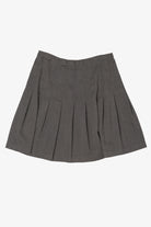 Vintage Dark Gray Briggs Pleated Mini Skirt (1990s)