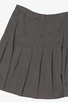 Vintage Dark Gray Briggs Pleated Mini Skirt (1990s)