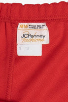 Vintage JC Penney Red Cherry Mini Circle Skirt (1980s)
