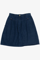 Vintage Kayo Of California High Waisted Denim Mini Skirt (1980s)