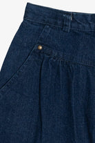 Vintage Kayo Of California High Waisted Denim Mini Skirt (1980s)