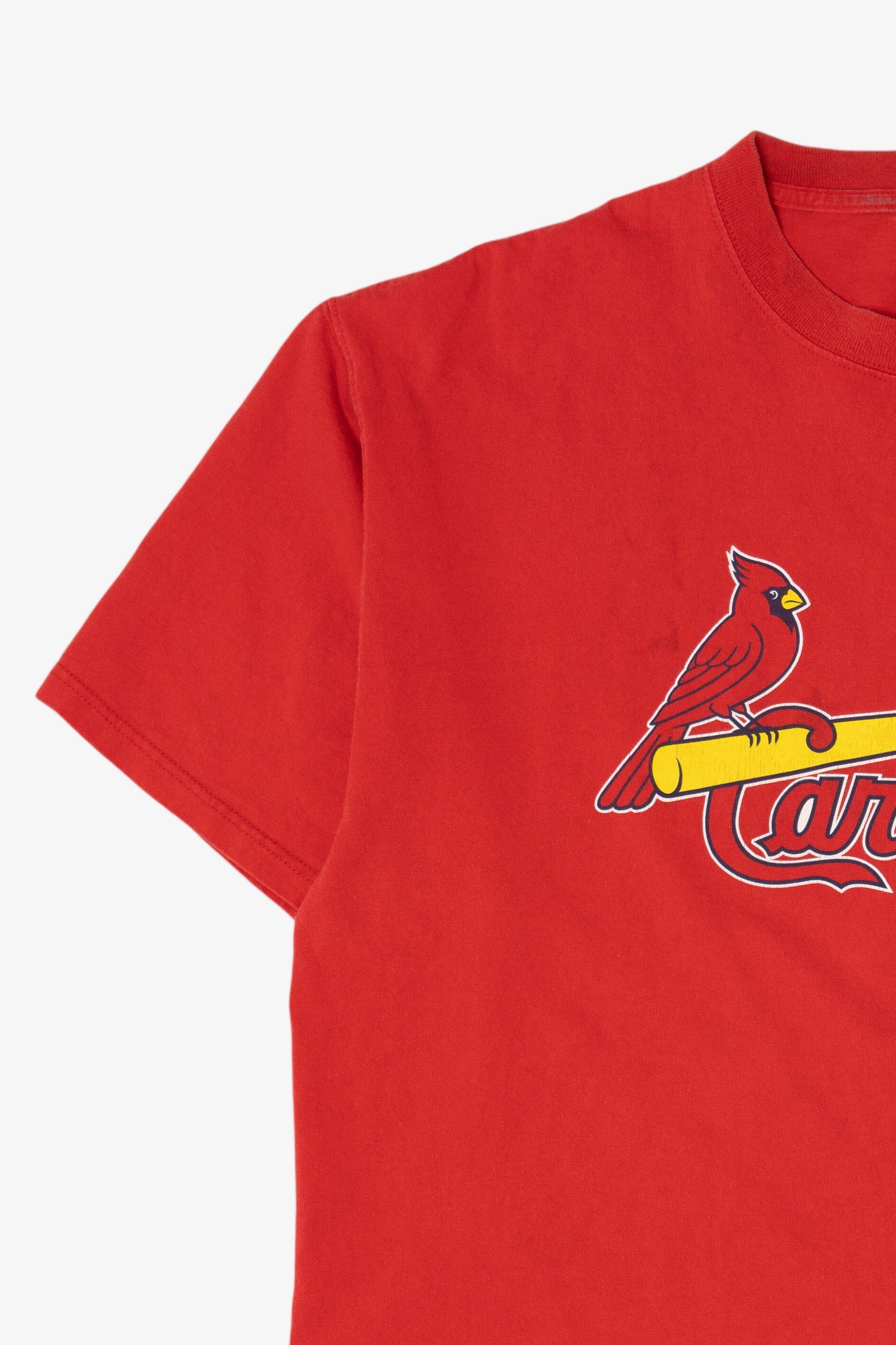 Red Majestic Cardinals Glaus #8 MLB T-Shirt (2000s)