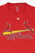 Red Majestic Cardinals Glaus #8 MLB T-Shirt (2000s)