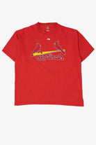 Red Majestic Cardinals Glaus #8 MLB T-Shirt (2000s)