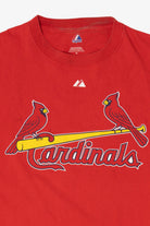 Red Majestic Cardinals Glaus #8 MLB T-Shirt (2000s)