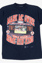 Vintage Holographic Mark McGwire "Single Season Home Run King" T-Shirt (1990s)