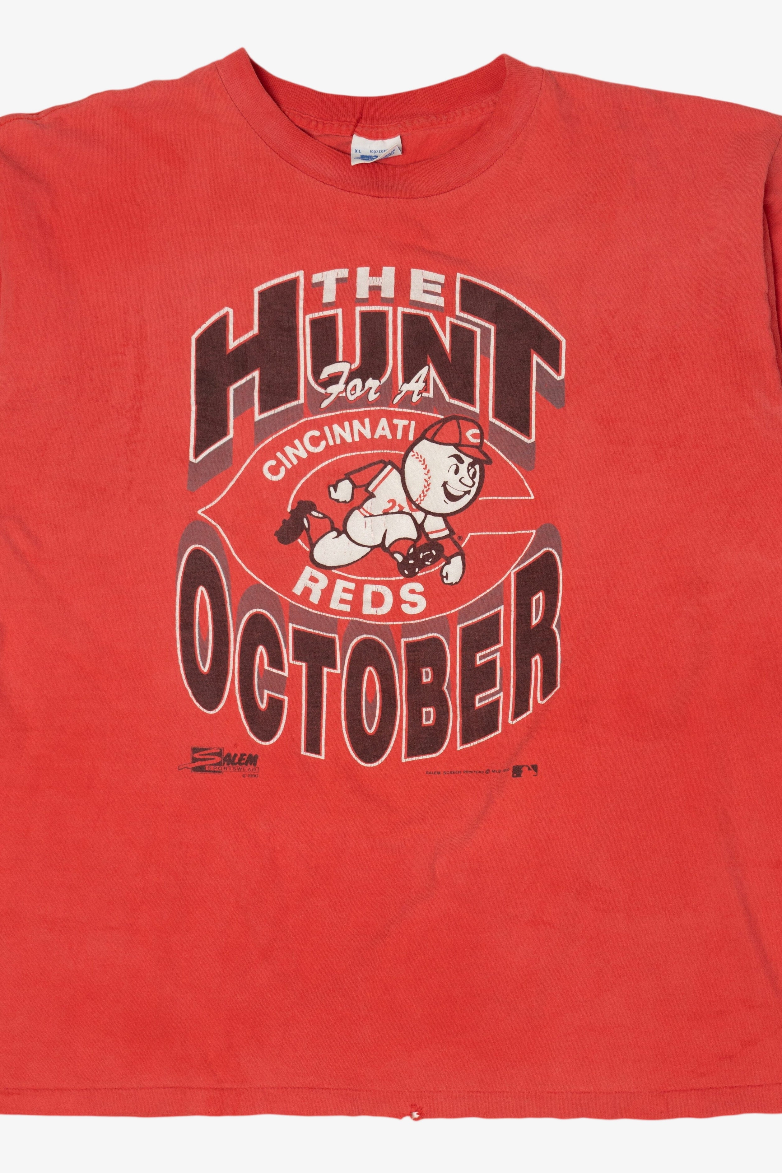 Vintage "The Hunt For A Cincinnati Reds October" T-Shirt (1990s)