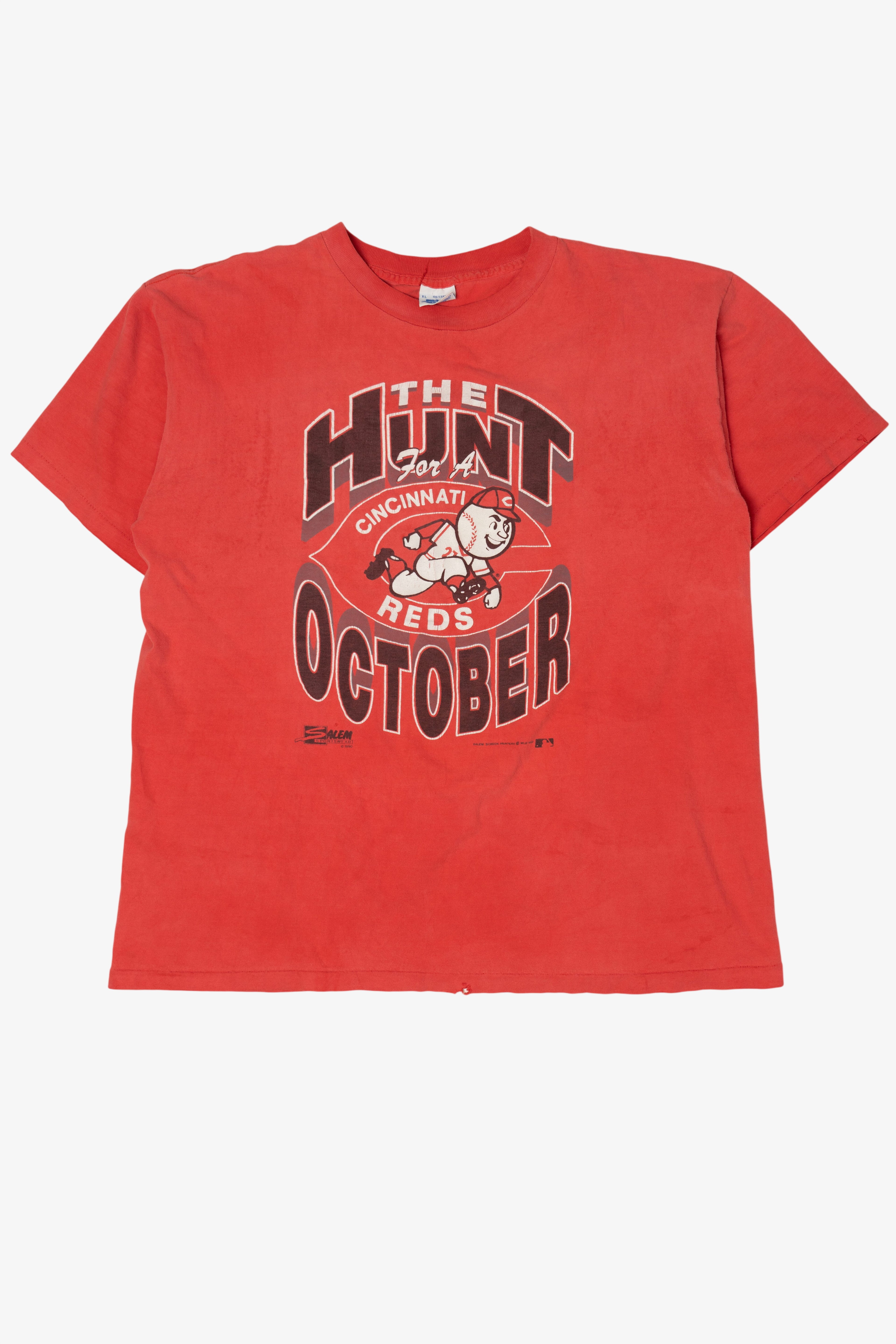 Vintage "The Hunt For A Cincinnati Reds October" T-Shirt (1990s)