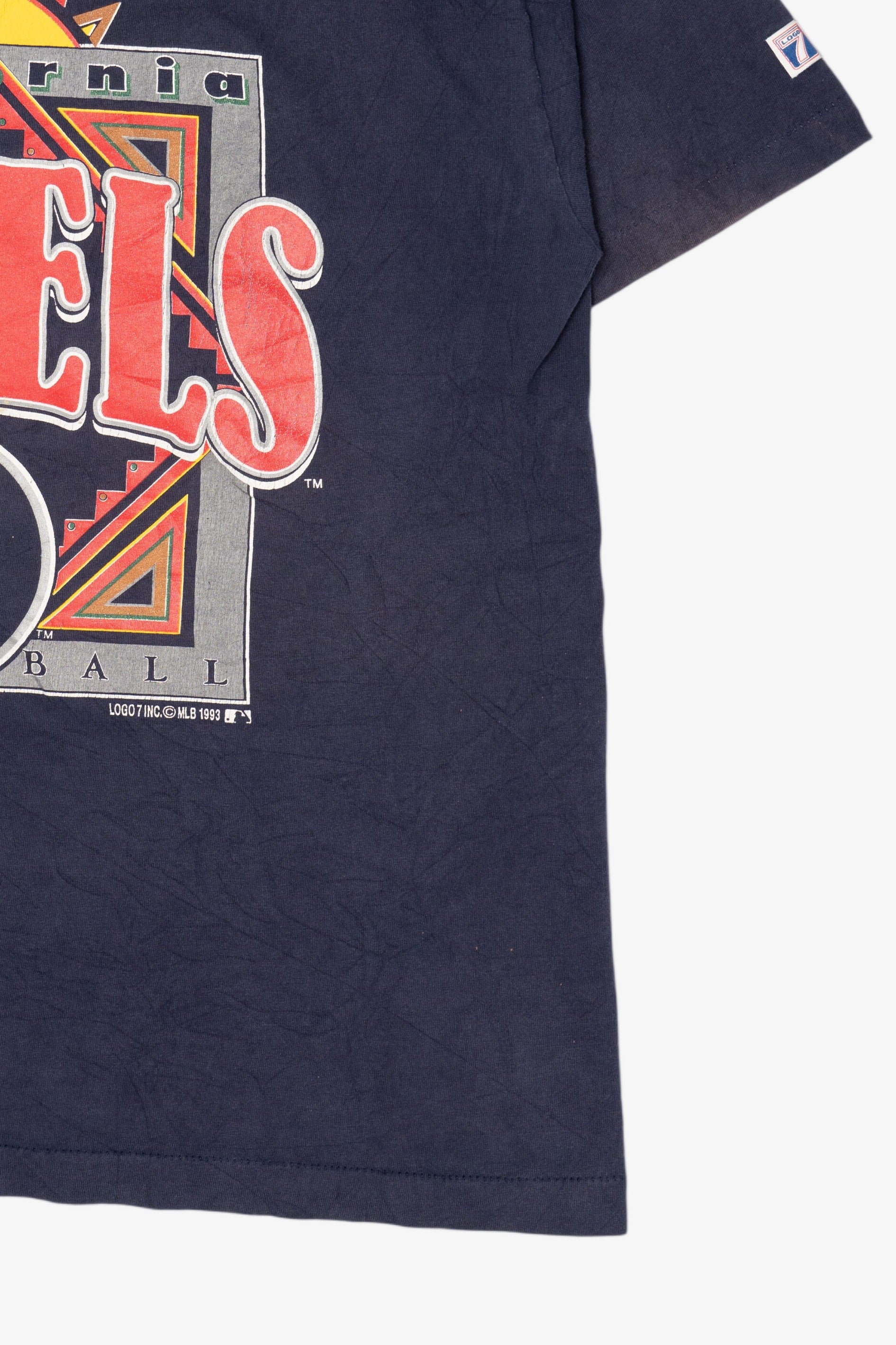 Vintage California Angels Baseball Logo 7 T-Shirt (1990s)