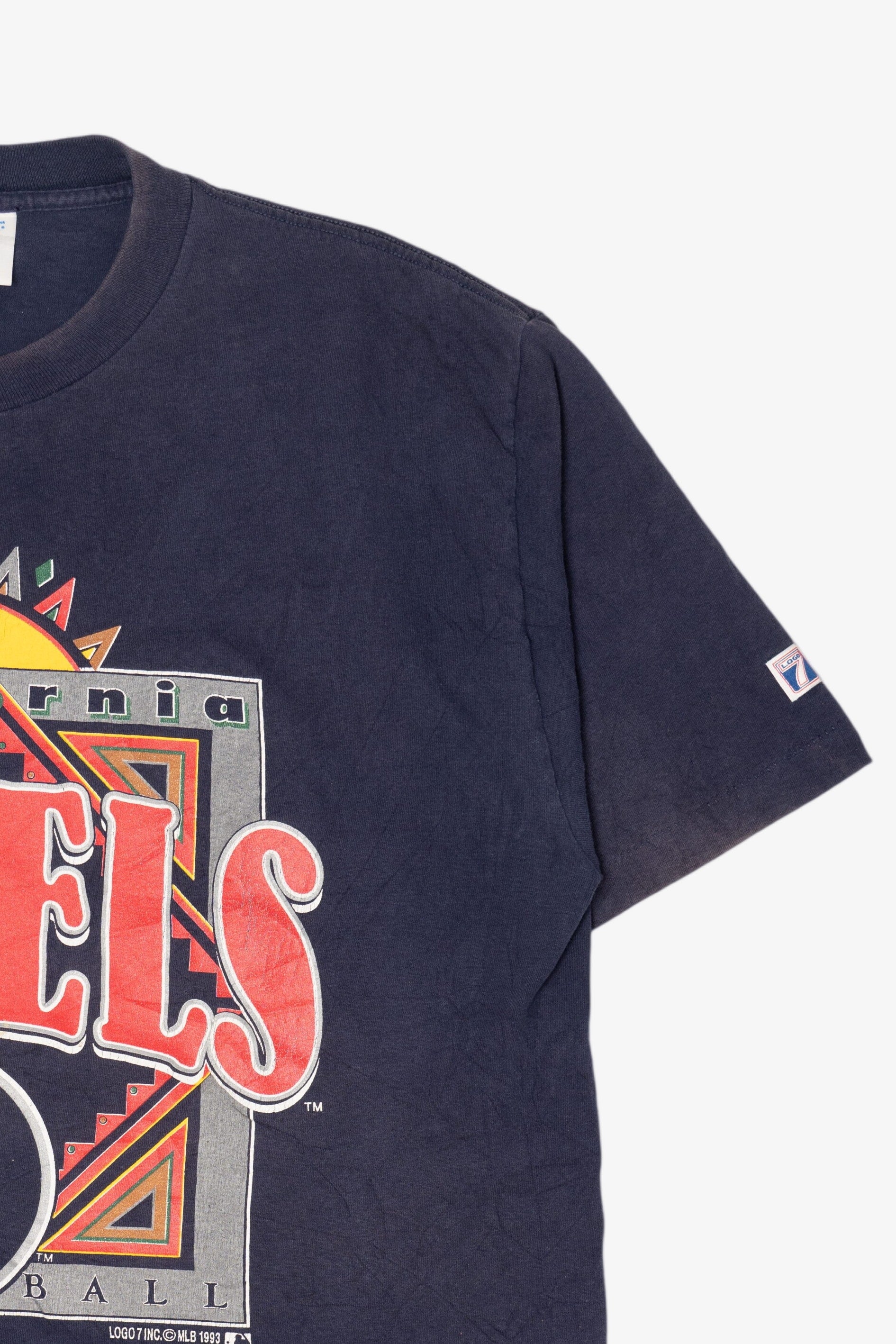 Vintage California Angels Baseball Logo 7 T-Shirt (1990s)