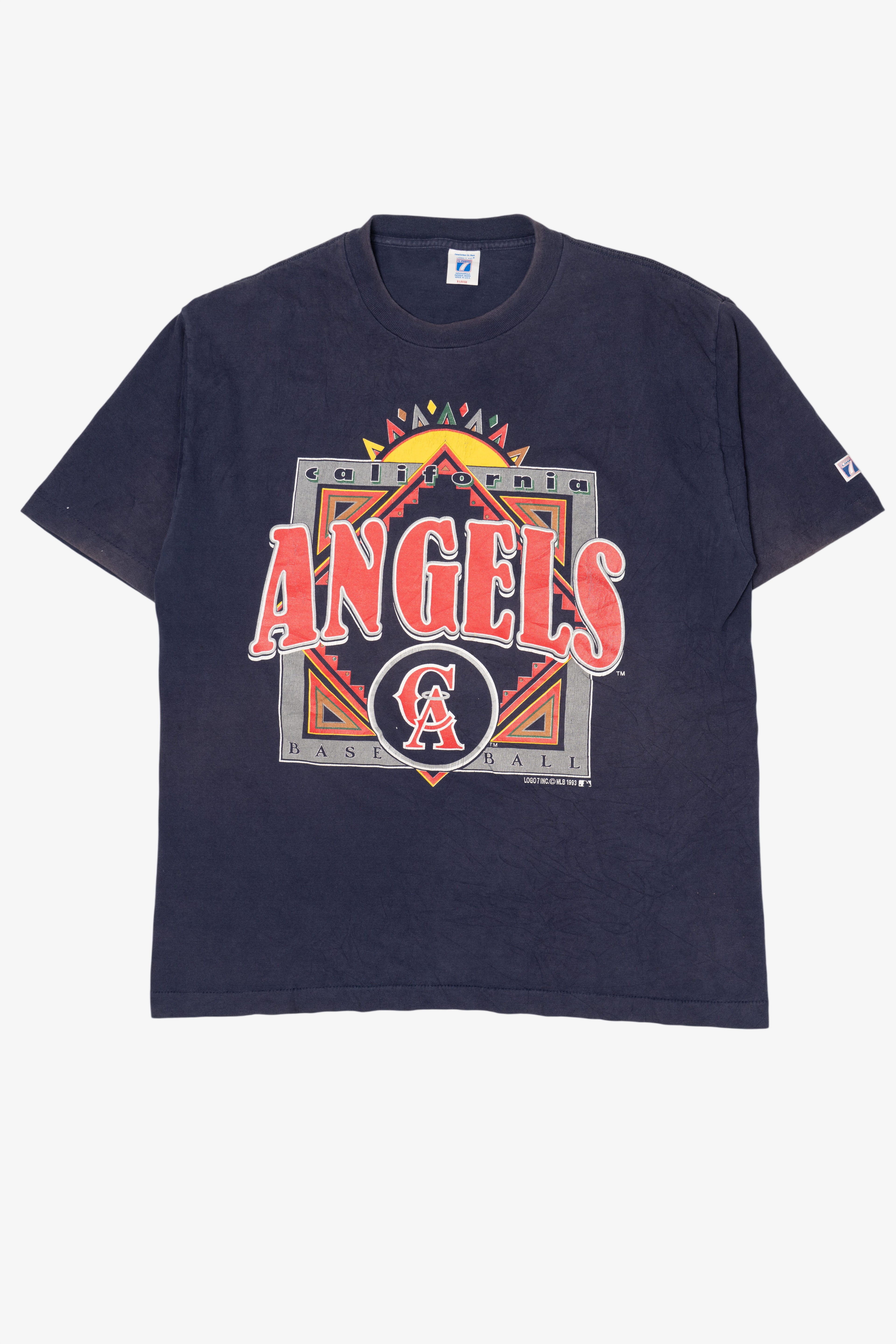 Vintage California Angels Baseball Logo 7 T-Shirt (1990s)