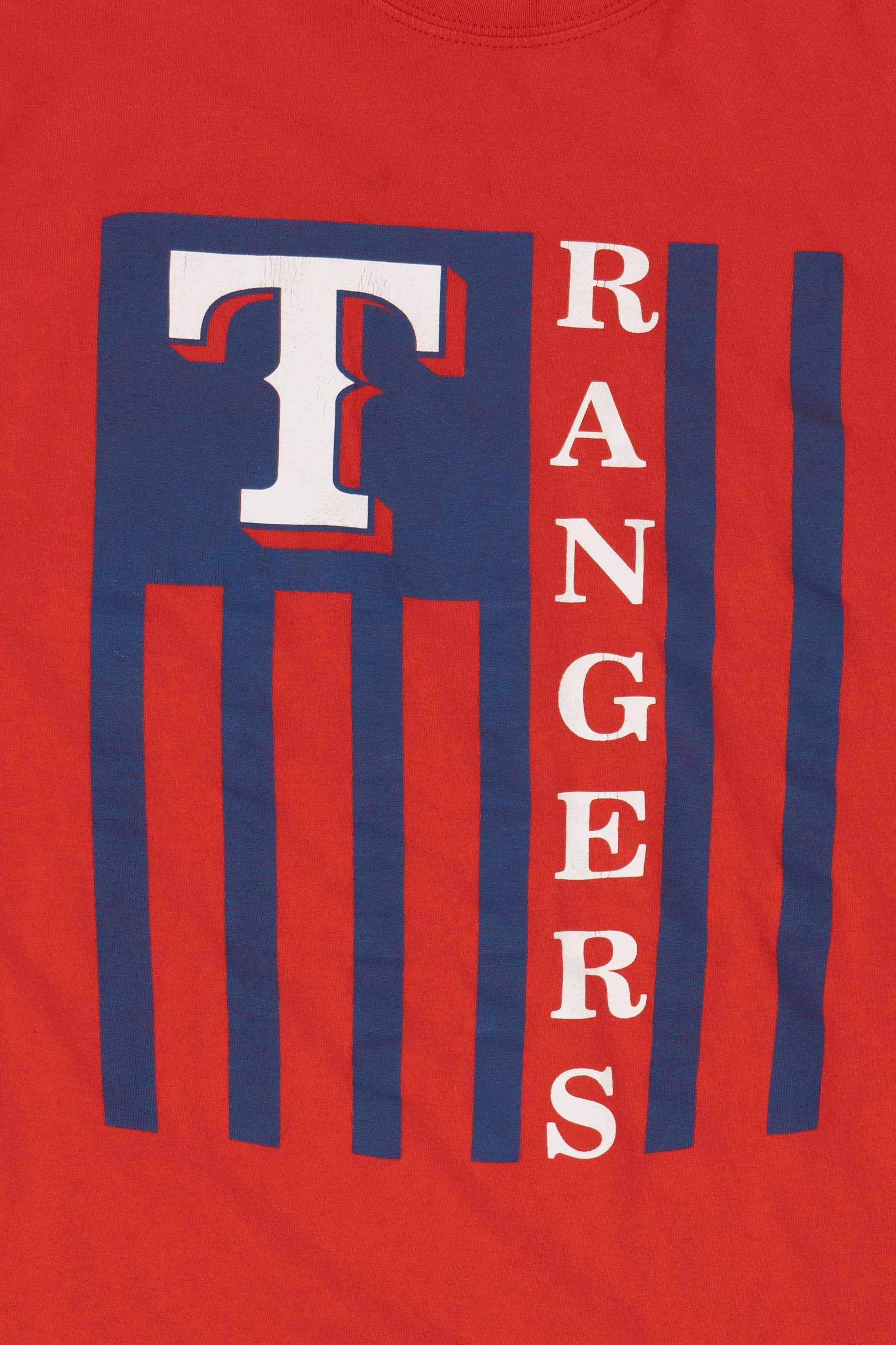 Red Texas Rangers Baseball T-Shirt (2010s)