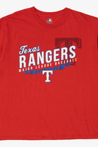 Red NBA Texas Rangers Major League Baseball T-Shirt (2010s)