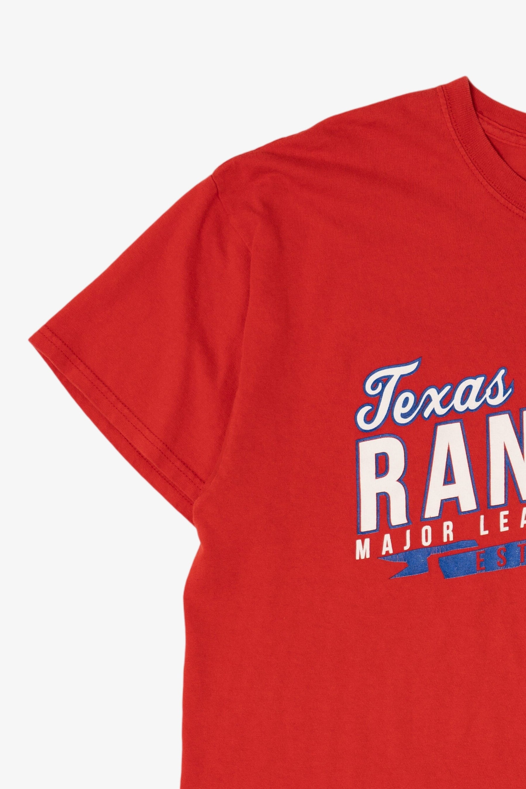 Red NBA Texas Rangers Major League Baseball T-Shirt (2010s)