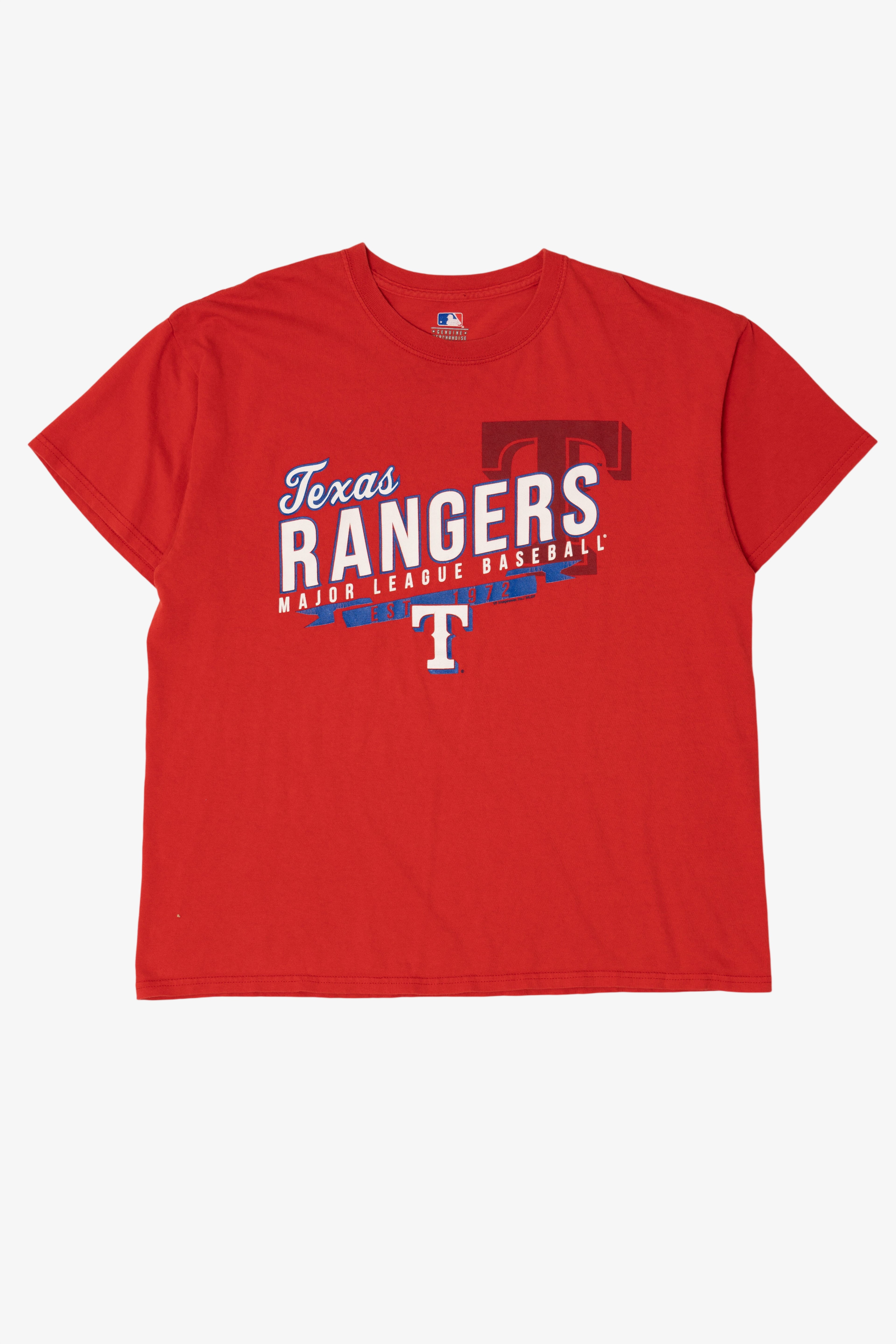 Red NBA Texas Rangers Major League Baseball T-Shirt (2010s)